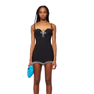 Area Crystal Spike Mini Dress